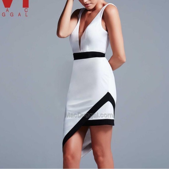 Mac Duggal Dresses & Skirts - Ieena for Mac Duggal White and Black Cocktail Dress